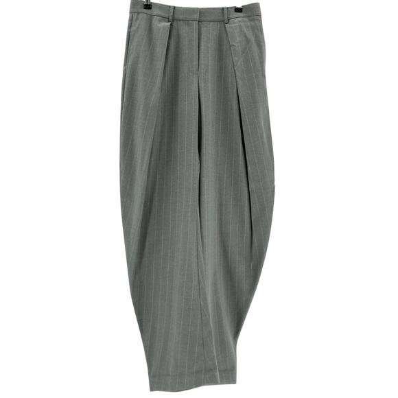 L'Academie Gray Pinstripe Trousers - Picture 2 of 4